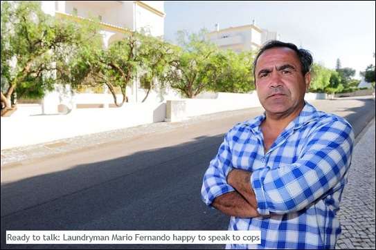 Ready to talk: Laundryman Mario Fernando happy to speak to cops