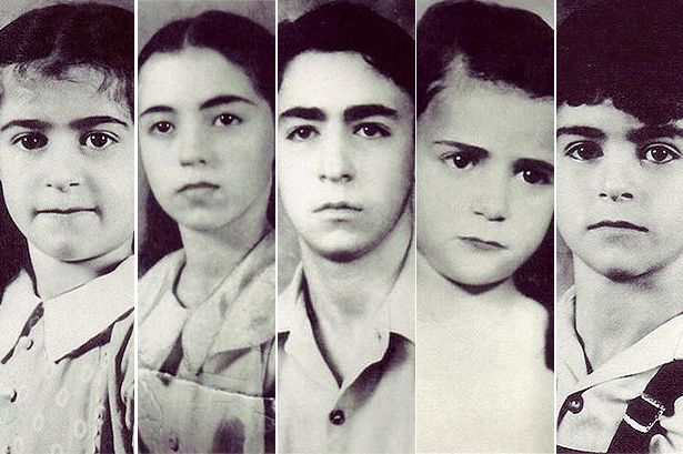Sodders: Maurice Antonio, Martha Lee, Louis Erico, Jennie Irene and Betty Dolly Sodder all went missing in 1945