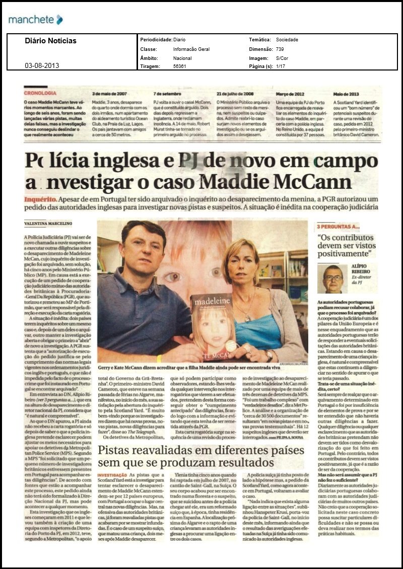 Diário de Notícias, 03 August 2013
