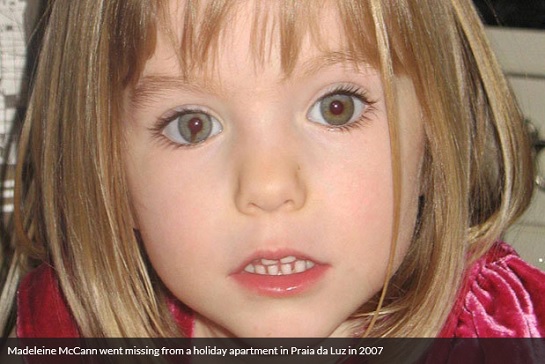 Madeleine McCann went missing from a holiday apartment in Praia da Luz in 2007