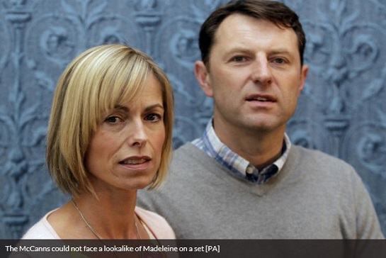 The McCanns could not face a lookalike of Madeleine on a set [PA]