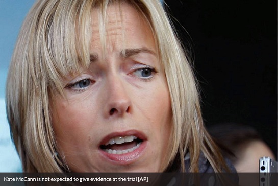 Kate McCann is not expected to give evidence at the trial [AP]