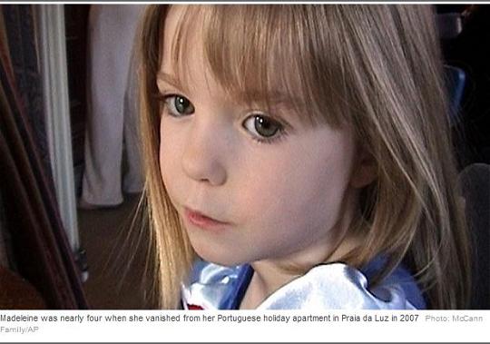Madeleine was nearly four when she vanished from her Portuguese holiday apartment in Praia da Luz in 2007 Photo: McCann Family/AP