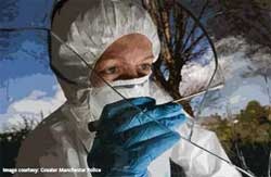 Forensic worker