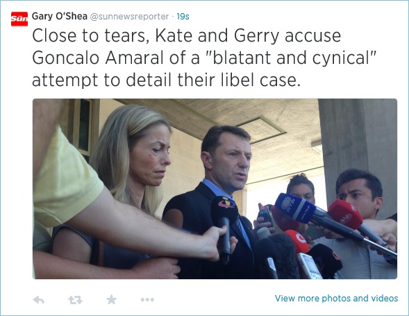 Gary O'Shea tweets, 16 June 2014