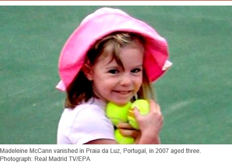 Madeleine McCann vanished in Praia da Luz, Portugal, in 2007 aged three. Photograph: Real Madrid TV/EPA