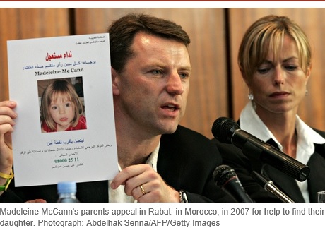 Madeleine McCann's parents appeal in Rabat, in Morocco, in 2007 for help to find their daughter. Photograph: Abdelhak Senna/AFP/Getty Images