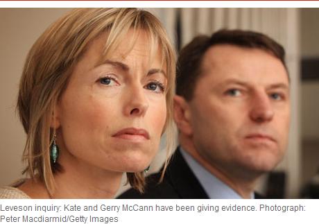 Leveson inquiry: Kate and Gerry McCann have been giving evidence. Photograph: Peter Macdiarmid/Getty Images