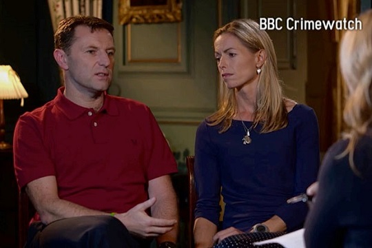 Crimewatch ... Gerry and Kate McCann on TV