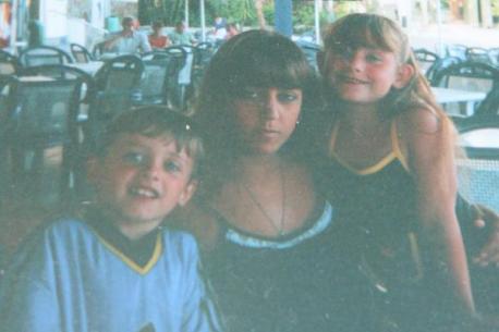 Gary, Lisa and Jessica Allen in Gran Canaria in 2000.