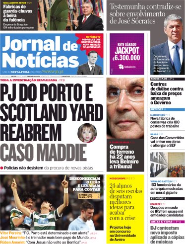 Jornal de Notícias, 09 March 2012