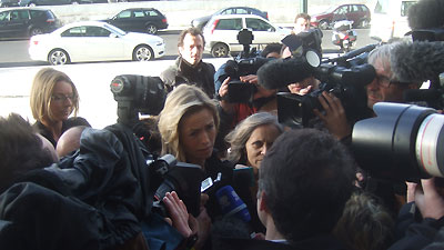 Kate McCann outside court in Portugal