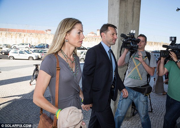 Arriving at court: Kate and Gerry McCann will give evidence in the case against ex police chief, Goncalo Amaral