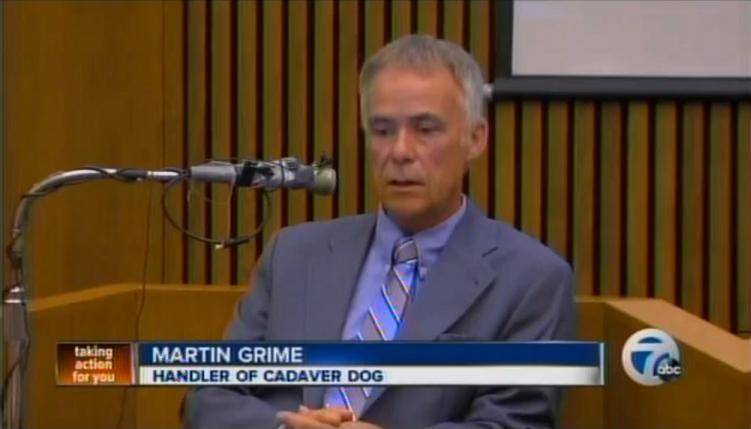Martin Grime gives evidence at the trial of D'Andre Lane