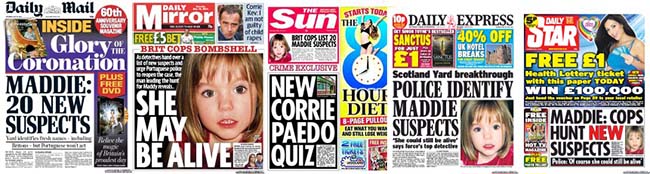 Selection of front pages, 18 May 2013
