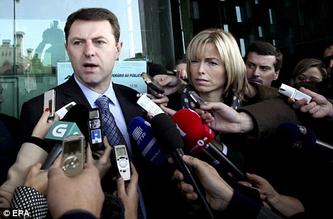 Gerry and Kate McCann in Lisbon last week where they attended a court hearing regarding the libel case against Goncalo Amaral