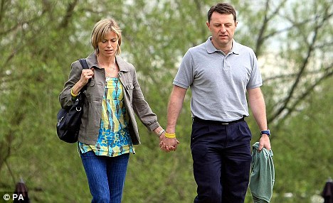 Kate and Gerry McCann, the parents of missing Madeleine pictured in Leicester