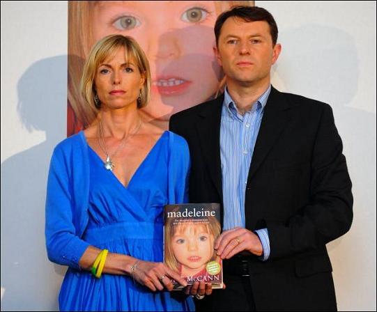 Kate McCann and Gerry McCann at the launch of the book entitled Madeleine