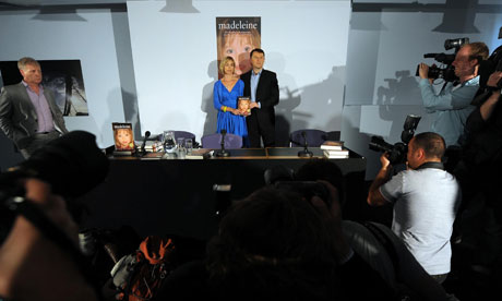 Kate and Gerry McCann launch a book about their daughter Madeleine's disappearance Photograph: Anthony Devlin/PA