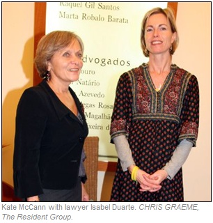 Kate McCann with lawyer Isabel Duarte