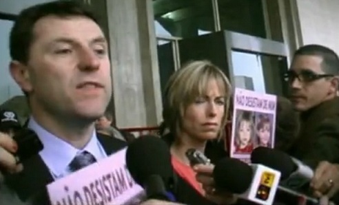 The McCanns outside the court in Lisbon, 10 February 2010