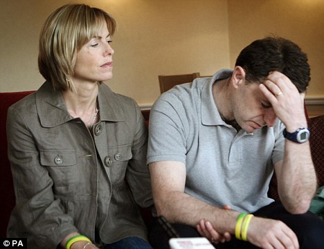 Suffering together: Kate and Gerry McCann during their interview yesterday