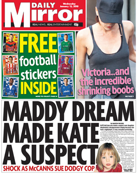 Daily Mirror, 13 January 2010