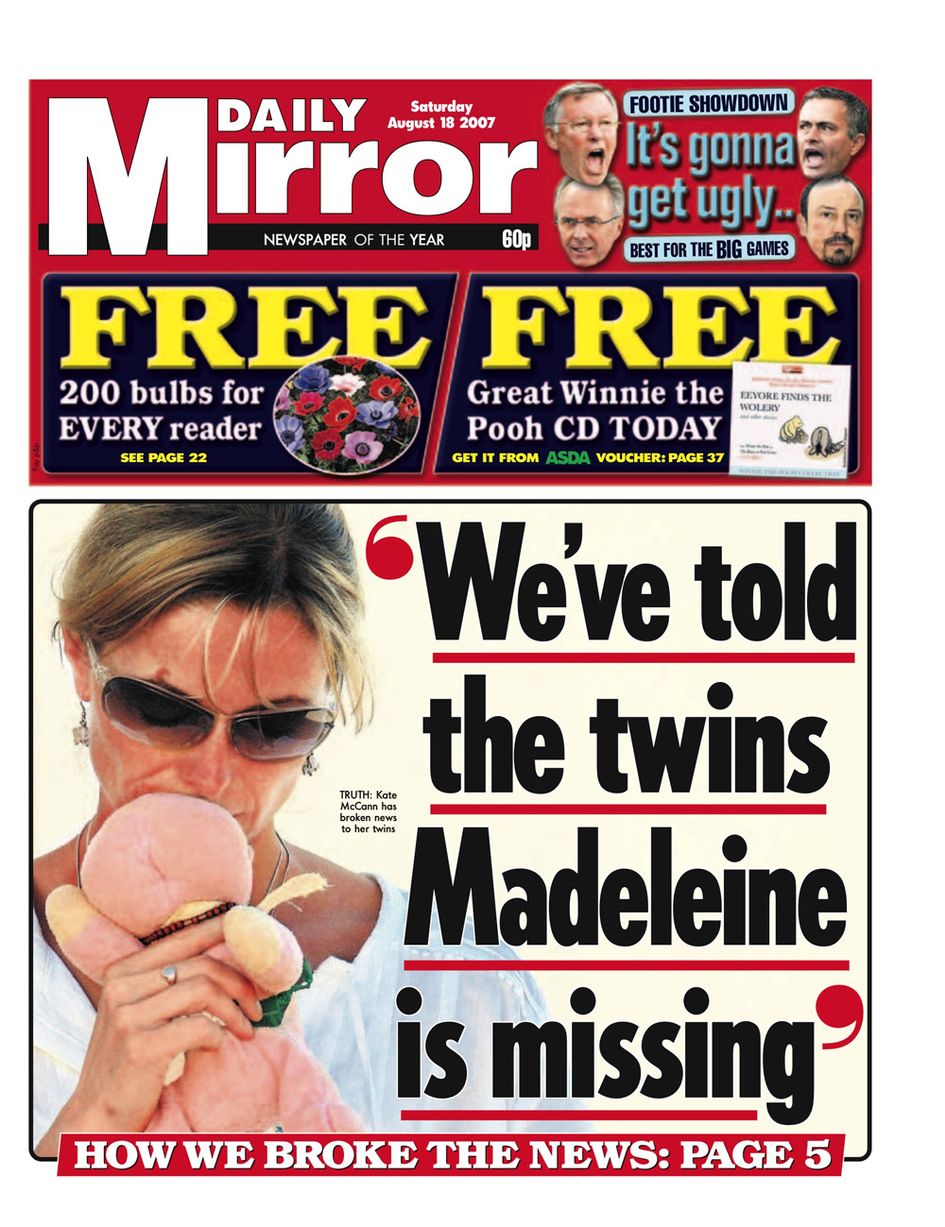 18th August 2007: More than two months after Madeleine vanished, Kate reveals they have finally broken the news to her twin siblings.