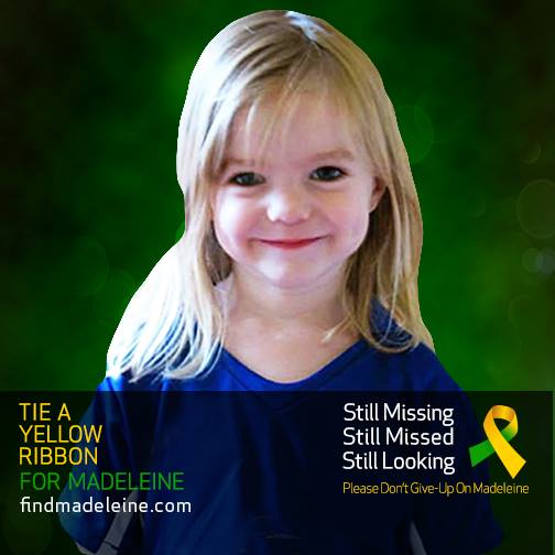 Official Find Madeleine Campaign: Tie a yellow ribbon for Madeleine, 03 May 2015