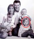 The McCann family with Madeleine circled