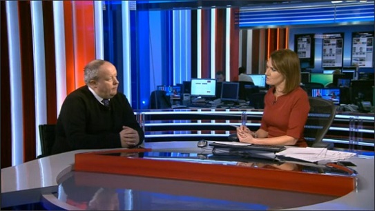 Peter Kirkham with Jayne Secker, Sky News, 09 October 2013