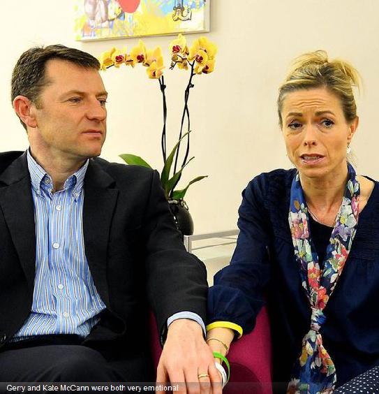 Gerry and Kate McCann were both very emotional
