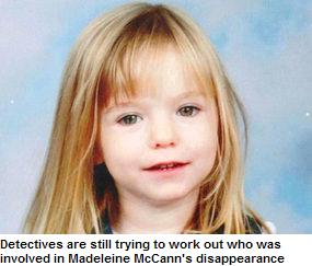 Detectives are still trying to work out who was involved in Madeleine McCann's disappearance