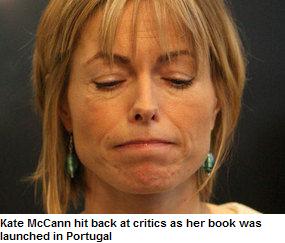 Kate McCann hit back at critics as her book was launched in Portugal