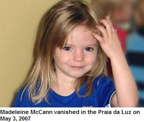 Madeleine McCann vanished in the Praia da Luz on May 3, 2007