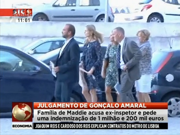 Kate McCann and suporters arrive at Lisbon Court