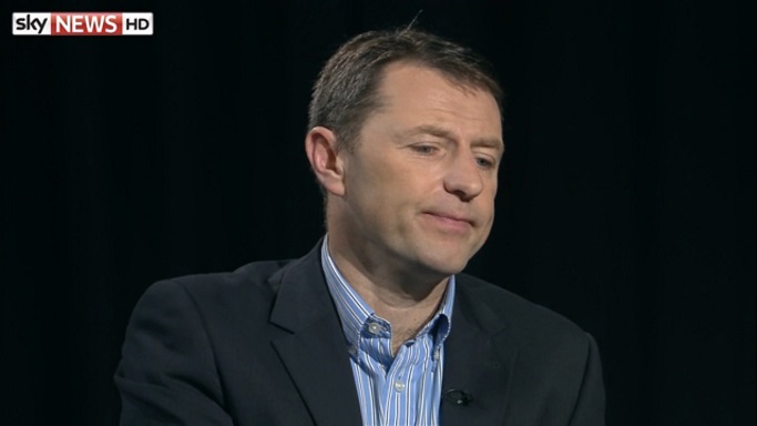 Gerry McCann with Alex Rossi, Sky News, 01 May 2014