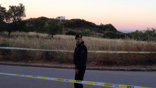 An area in the Praia da Luz resort has been sealed off