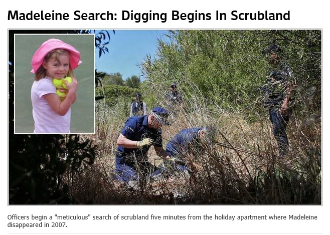 Madeleine McCann: Digging Begins In Scrubland