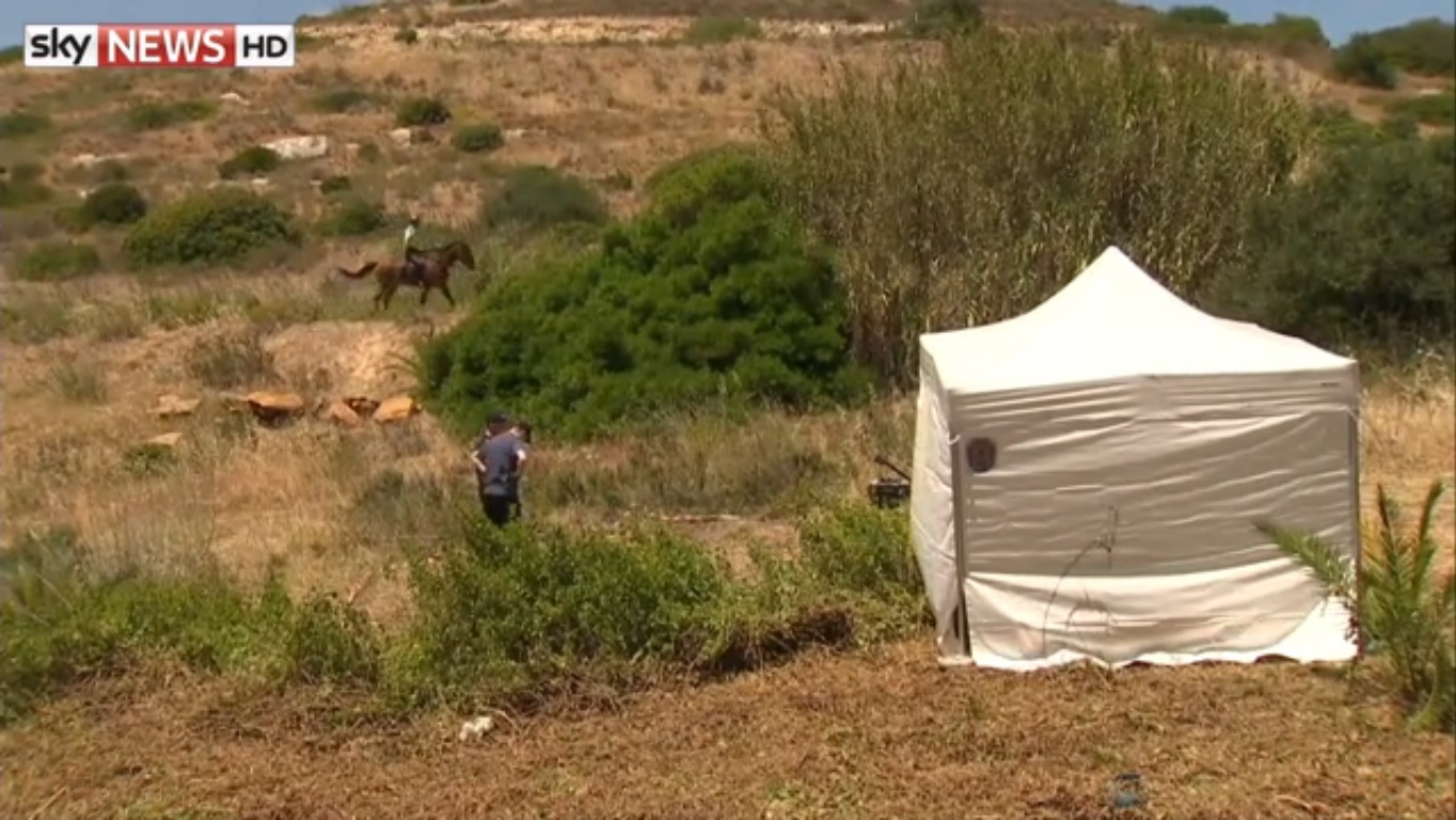 Sky News' Tom Parmenter reports from Praia da Luz as the police continue their searches