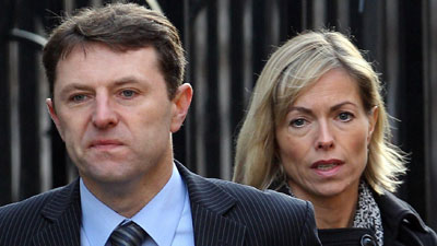 Kate and Gerry McCann arriving at the Leveson inquiry last month