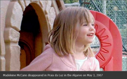Madeleine McCann disappeared in Praia da Luz in the Algarve on May 3, 2007