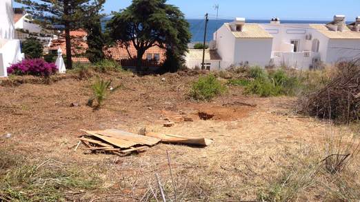 The site of digs in Praia da Luz