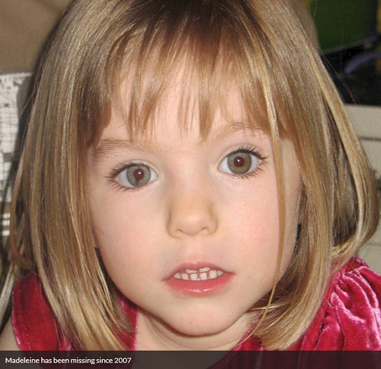 Madeleine has been missing since 2007