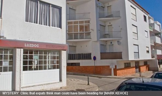 MYSTERY: Clinic that expats think man could have been heading for [MARK KEHOE]