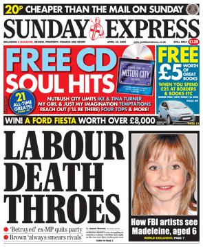 Sunday Express, 19 April 2009