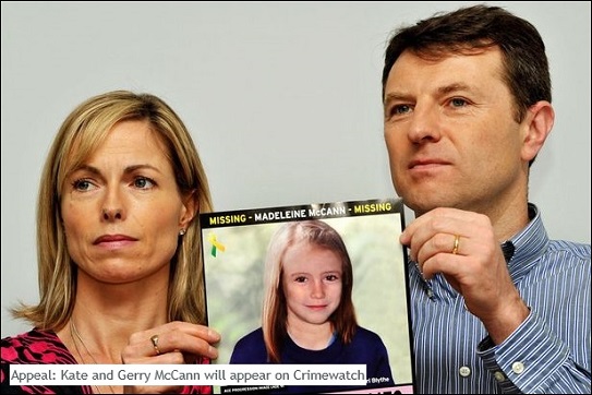 Appeal: Kate and Gerry McCann will appear on Crimewatch