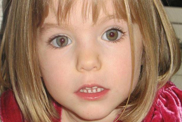  Madeleine McCann, who disappeared from a holiday resort in Portugal