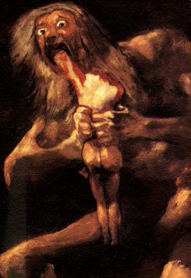 Goya: Saturn Devouring His Children