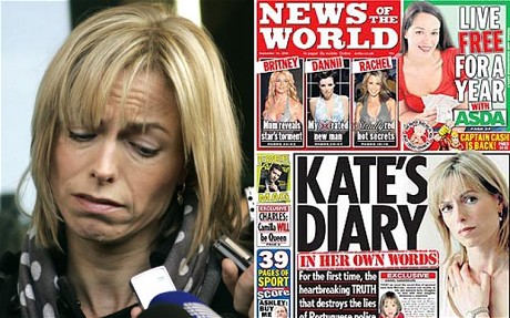 Kate McCann / 'Kate's Diary' headline